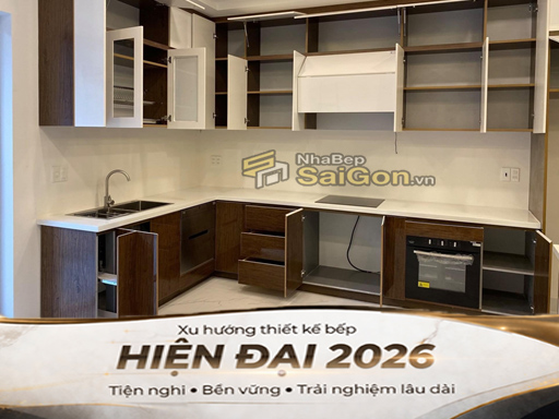 Mẫu Bếp Chữ L Đẹp