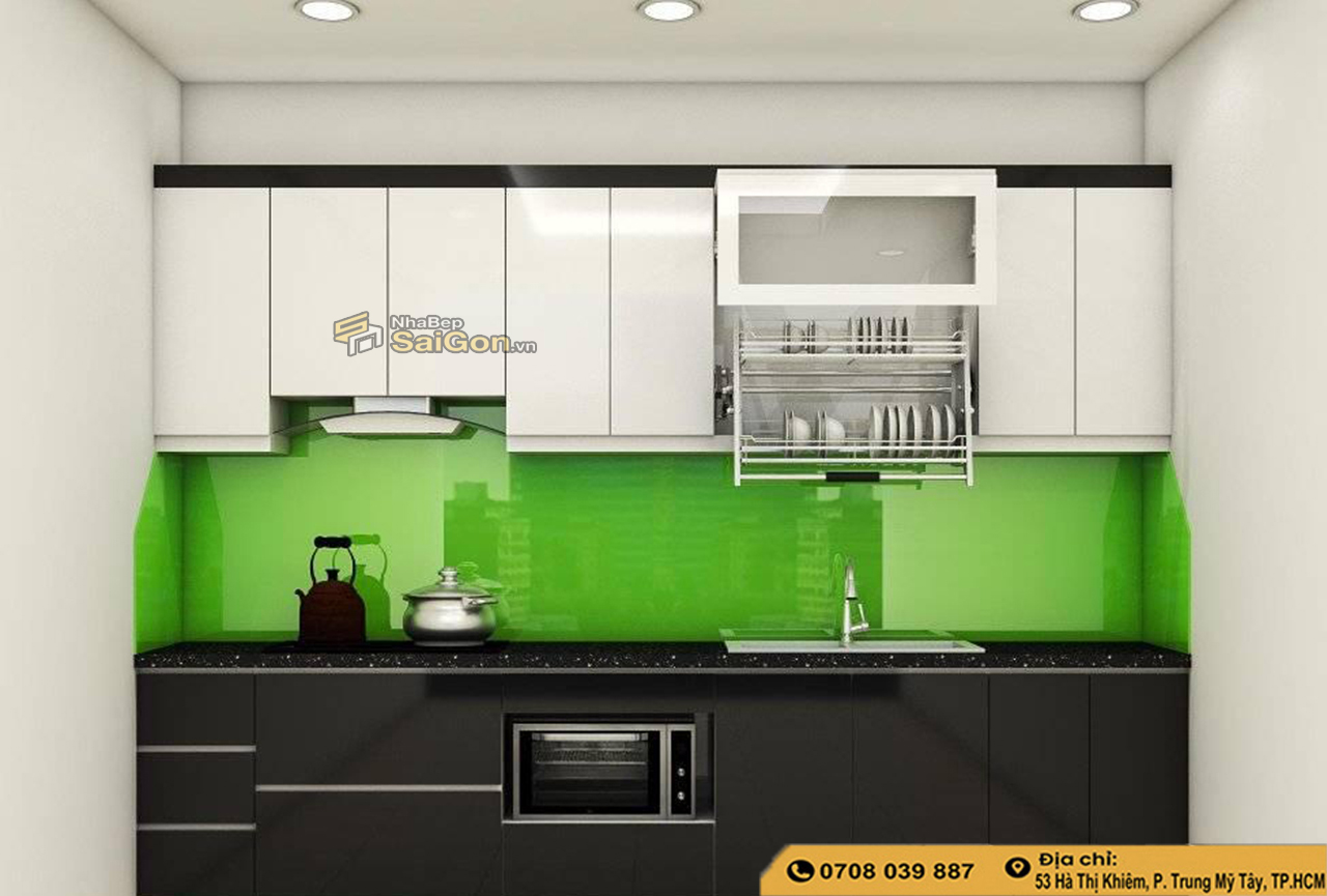 Mẫu Tủ Bếp Chữ I Hiện Đại