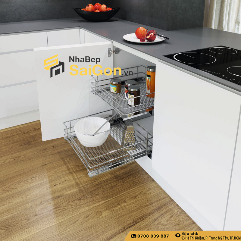 Mẫu Tủ Bếp Thông Minh Hiện Đại