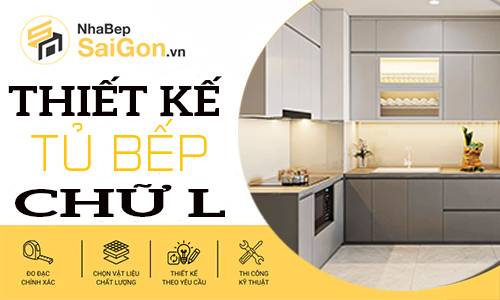 Mẫu Tủ Bếp Chữ L Đẹp