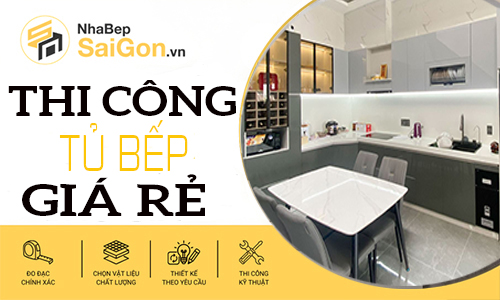 thi công tủ bếp giá rẻ