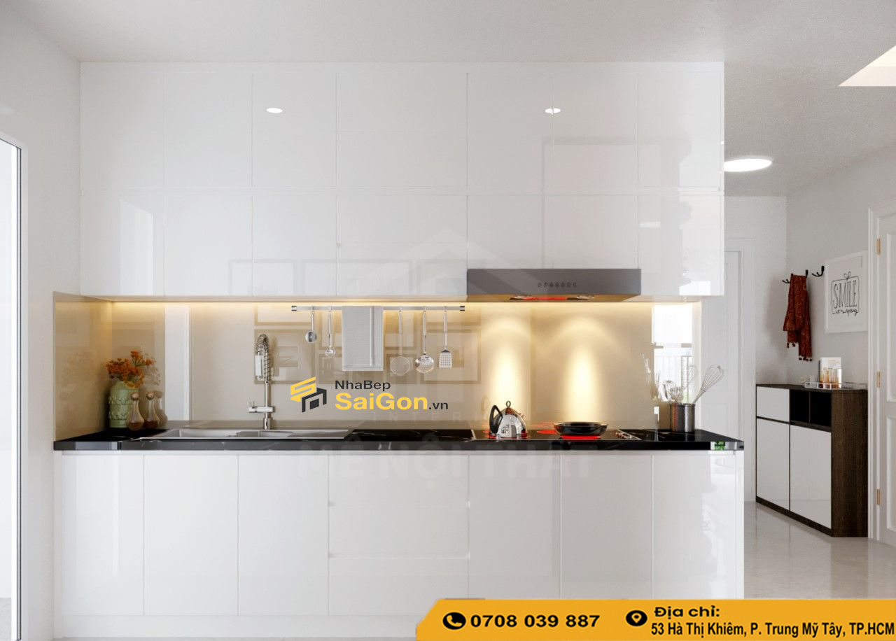 Tủ Bếp Acrylic Hiện Đại