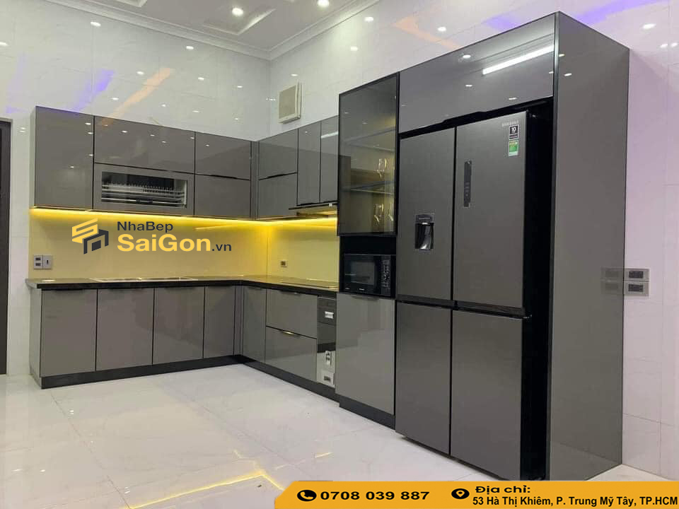 Tủ Bếp Gỗ Công Nghiệp Đẹp