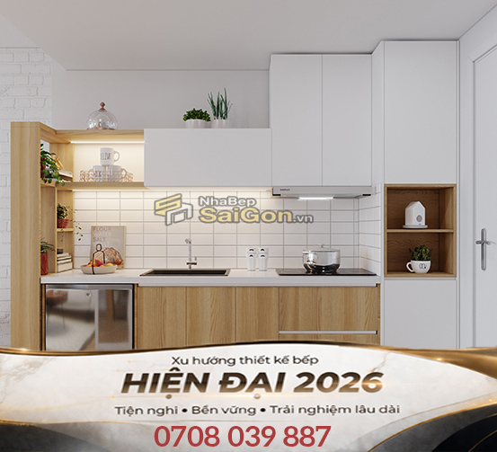 Bếp Đẹp Cho Căn Hộ Nhỏ
