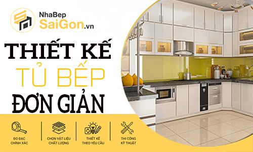 Mẫu Phòng Bếp Đẹp Đơn Giản