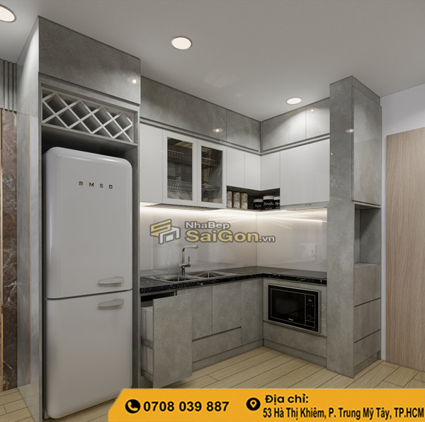 Mẫu Bếp Đẹp Nhà Cấp 4