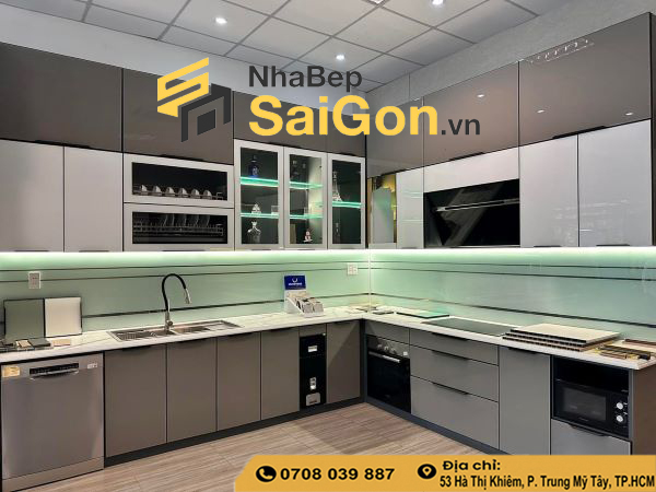 Mẫu Tủ Bếp Thông Minh Hiện Đại