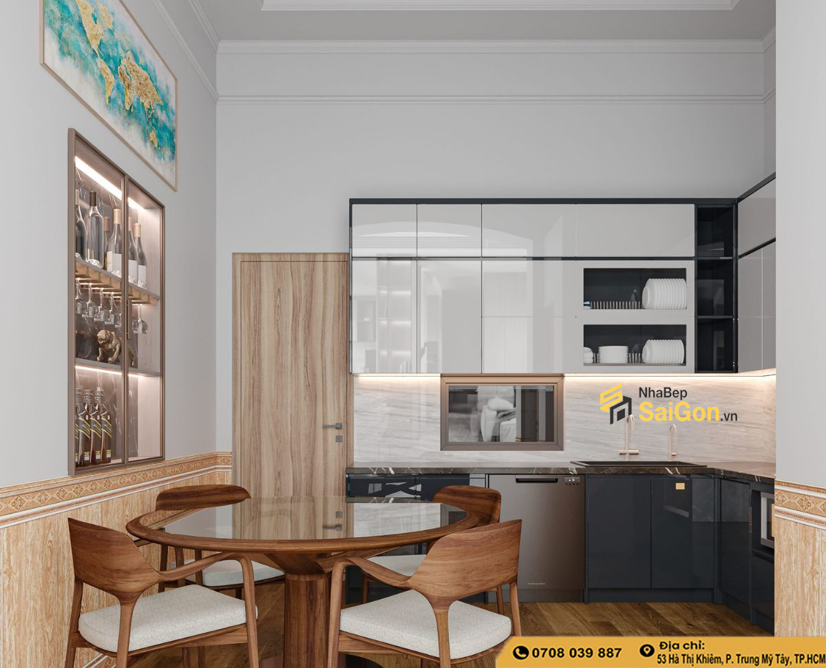 Thiết Kế Phòng Bếp Nhỏ 10m2 Đẹp Hiện Đại