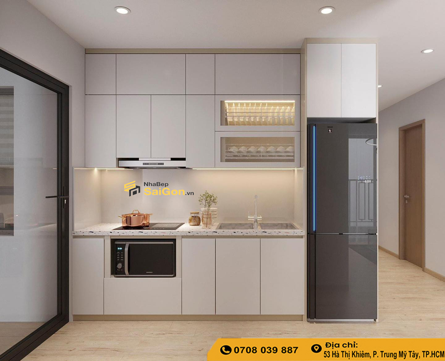 Tủ Bếp Gỗ Công Nghiệp Đẹp