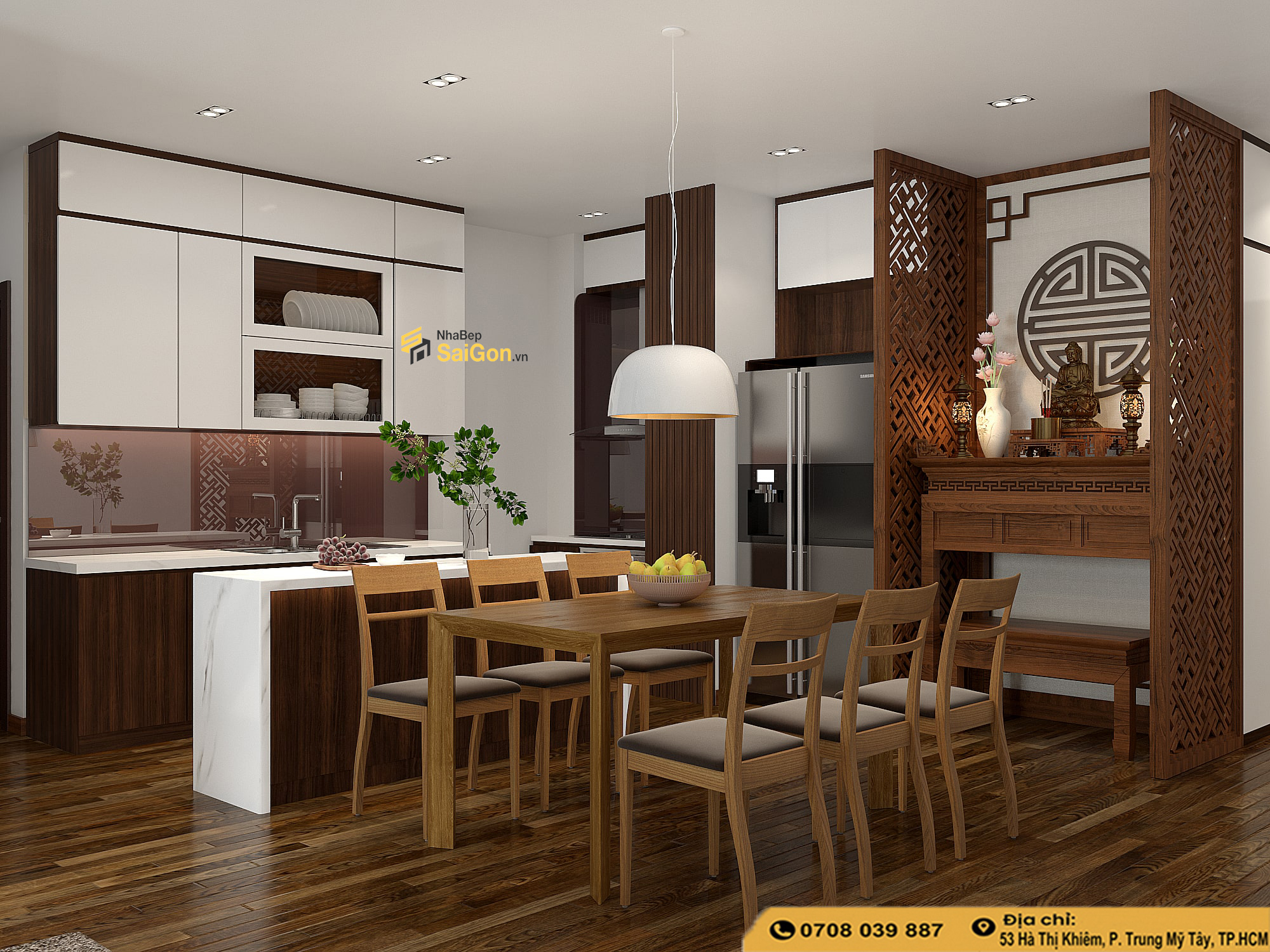 Mẫu Phòng Bếp Đẹp Cho Chung Cư Nhỏ
