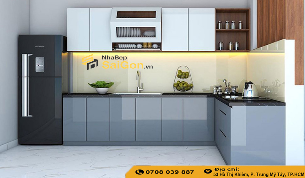 Mẫu Tủ Bếp Chữ L Đẹp