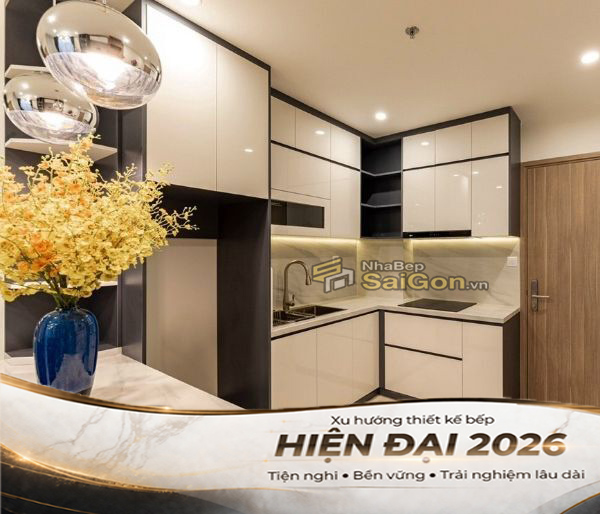 Mẫu Bếp Chữ U Đẹp