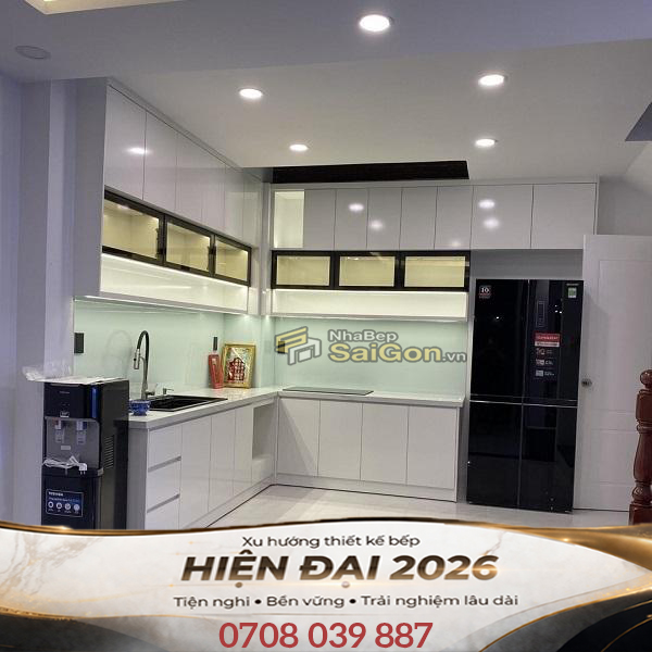 Mẫu Bếp Chữ L Đẹp