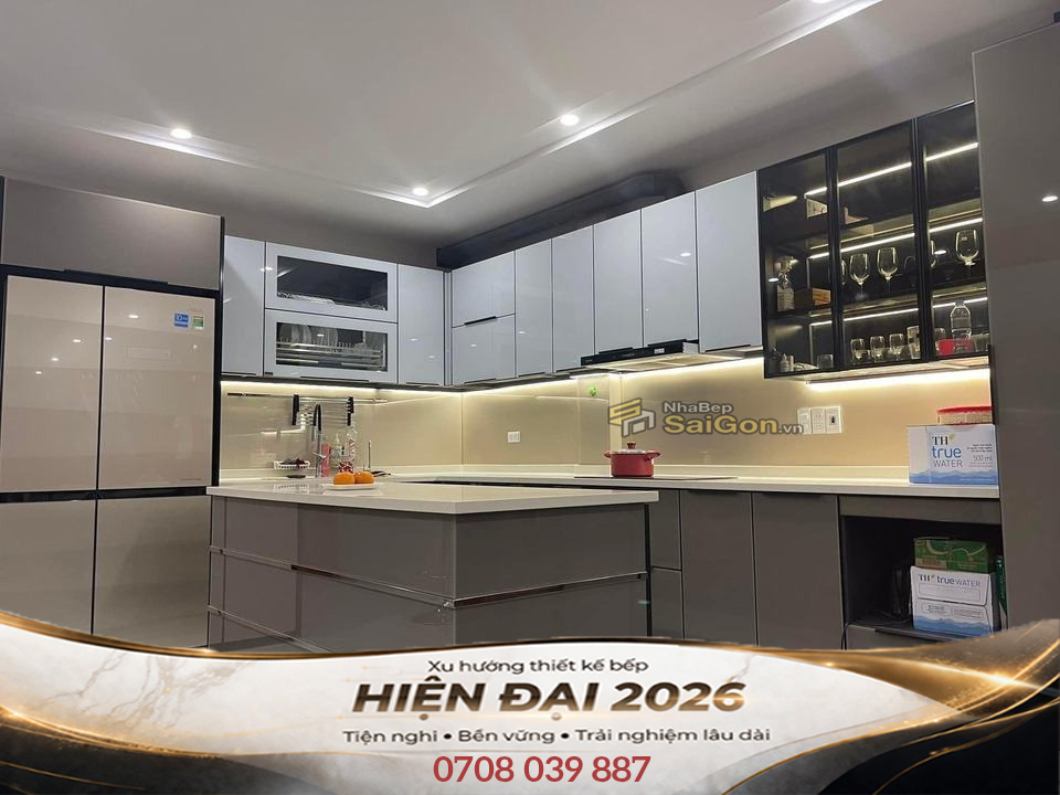 Mẫu Bếp Chữ L Đẹp