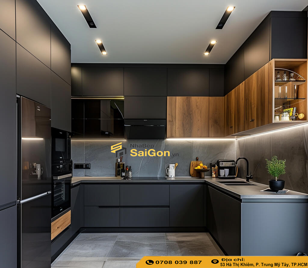Tủ Bếp Gỗ Công Nghiệp Đẹp