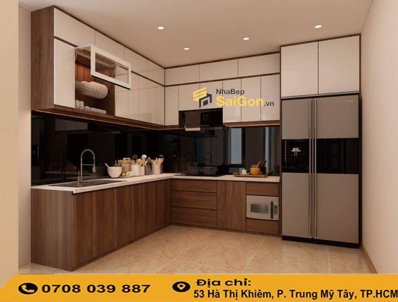 Tủ Bếp Gỗ Công Nghiệp Đẹp