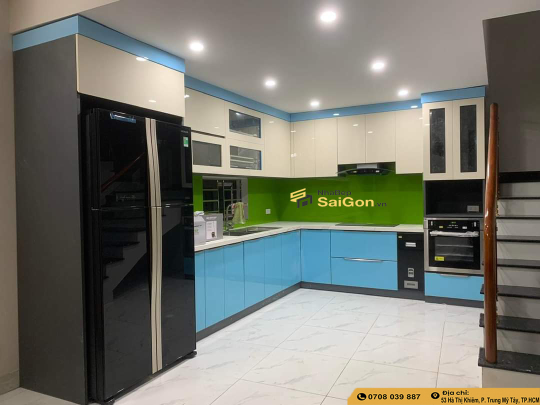 Tủ Bếp Inox Cánh Acrylic