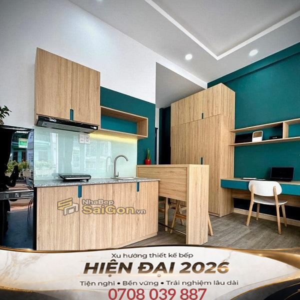 Bếp Đẹp Cho Căn Hộ Nhỏ