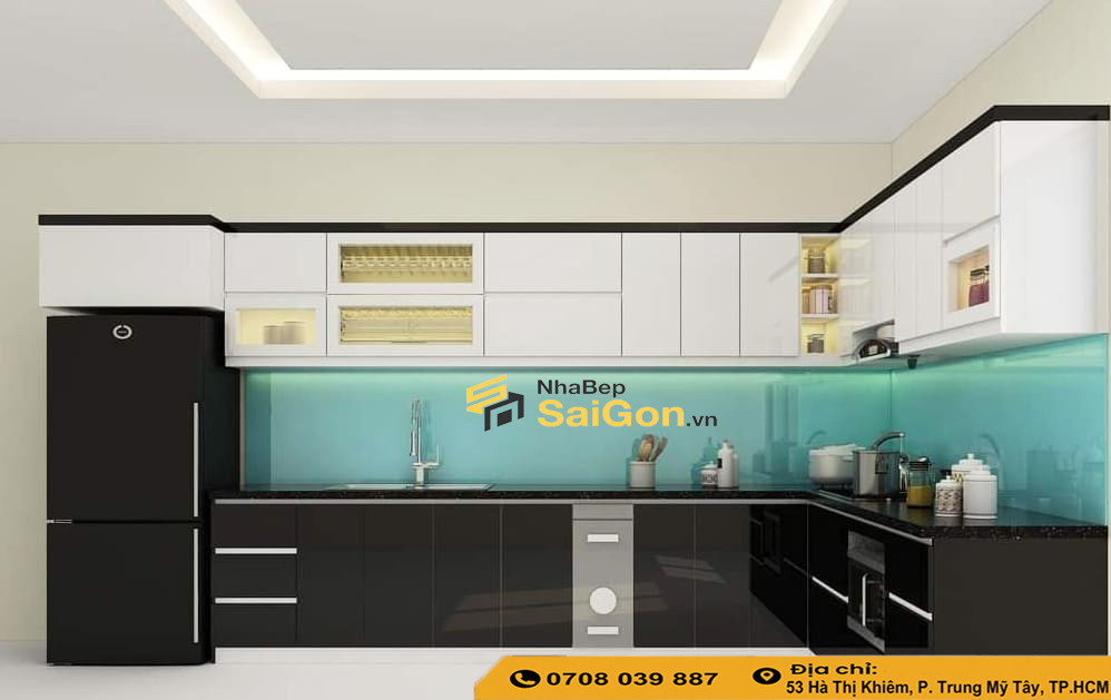 Tủ Bếp Acrylic Hiện Đại