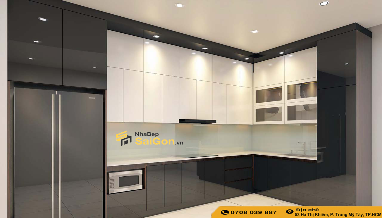 Tủ Bếp Acrylic Hiện Đại