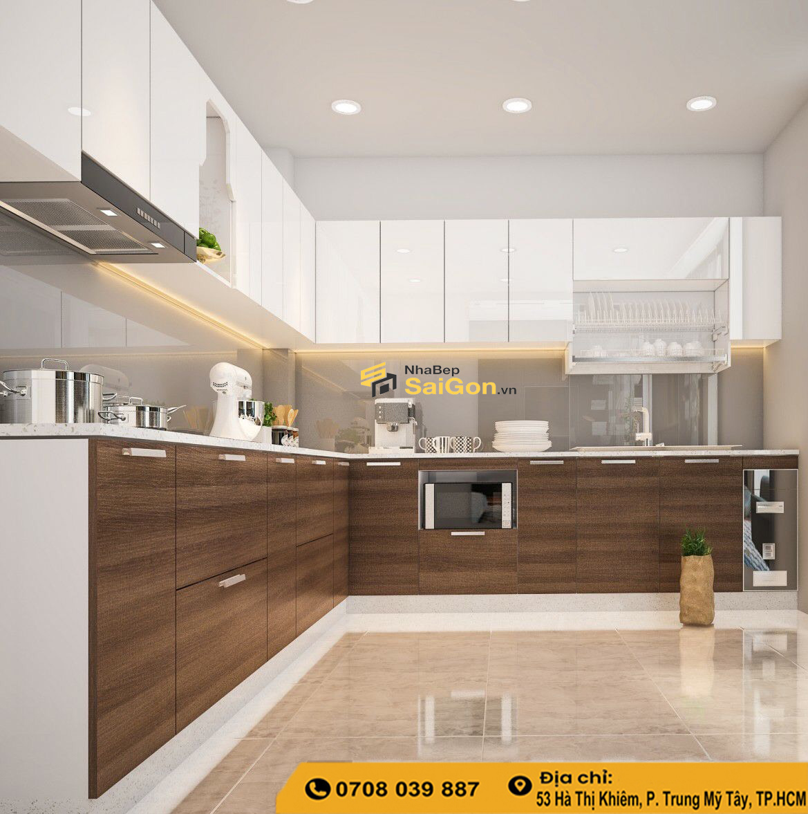Mẫu Phòng Bếp Đẹp Đơn Giản