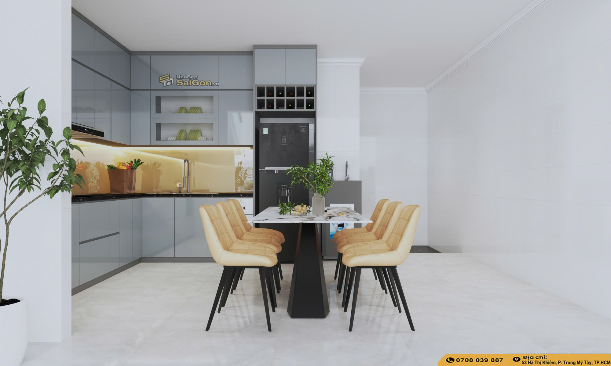 Thiết Kế Bếp Nhà Phố