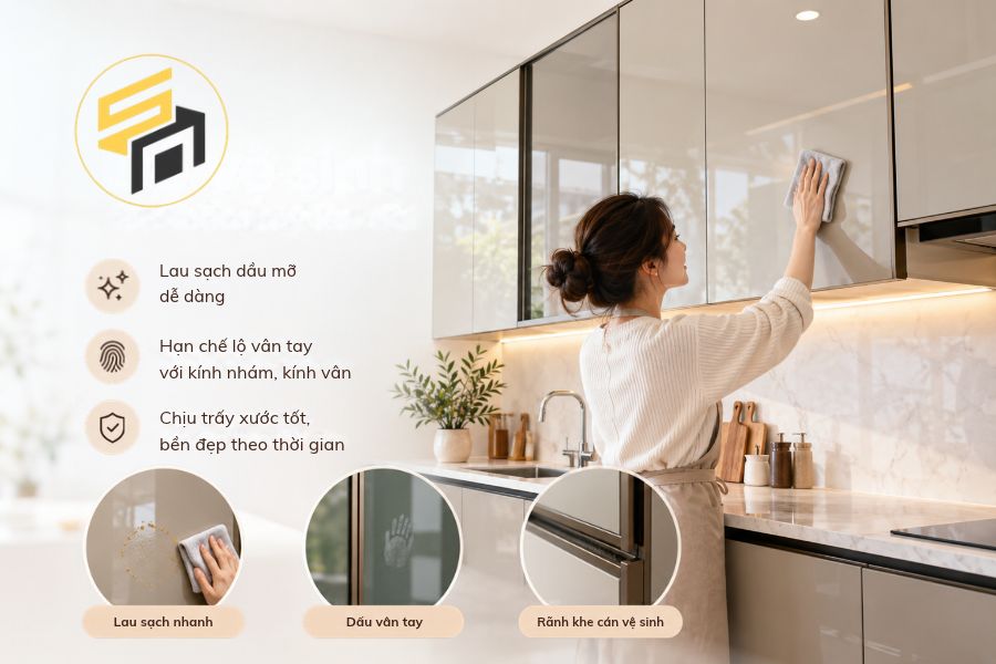 Khả năng vệ sinh và giữ thẩm mỹ sau thời gian sử dụng