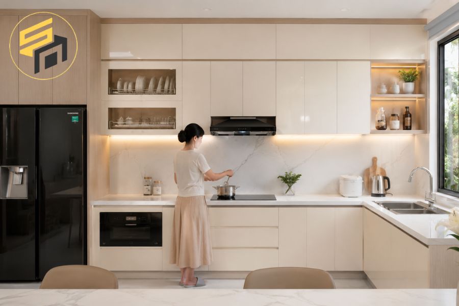 Kích thước tủ bếp Hóc Môn chuẩn phong thủy 