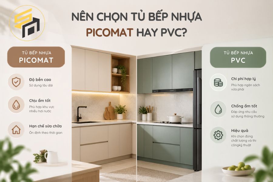 Tham khảo gợi ý lựa chọn vật liệu tủ bếp dựa trên nhu cầu sử dụng và ngân sách