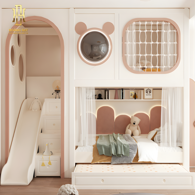 Giường tầng thông minh Hoàng Đạt GT018