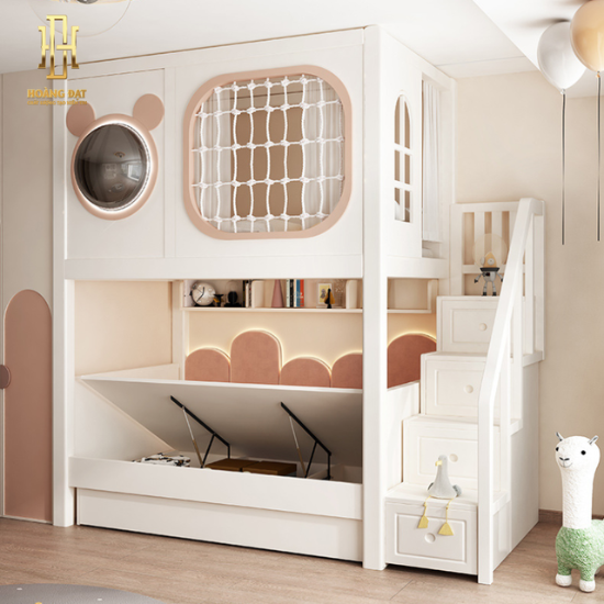 Giường tầng thông minh hiện đại Hoàng Đạt - GT016