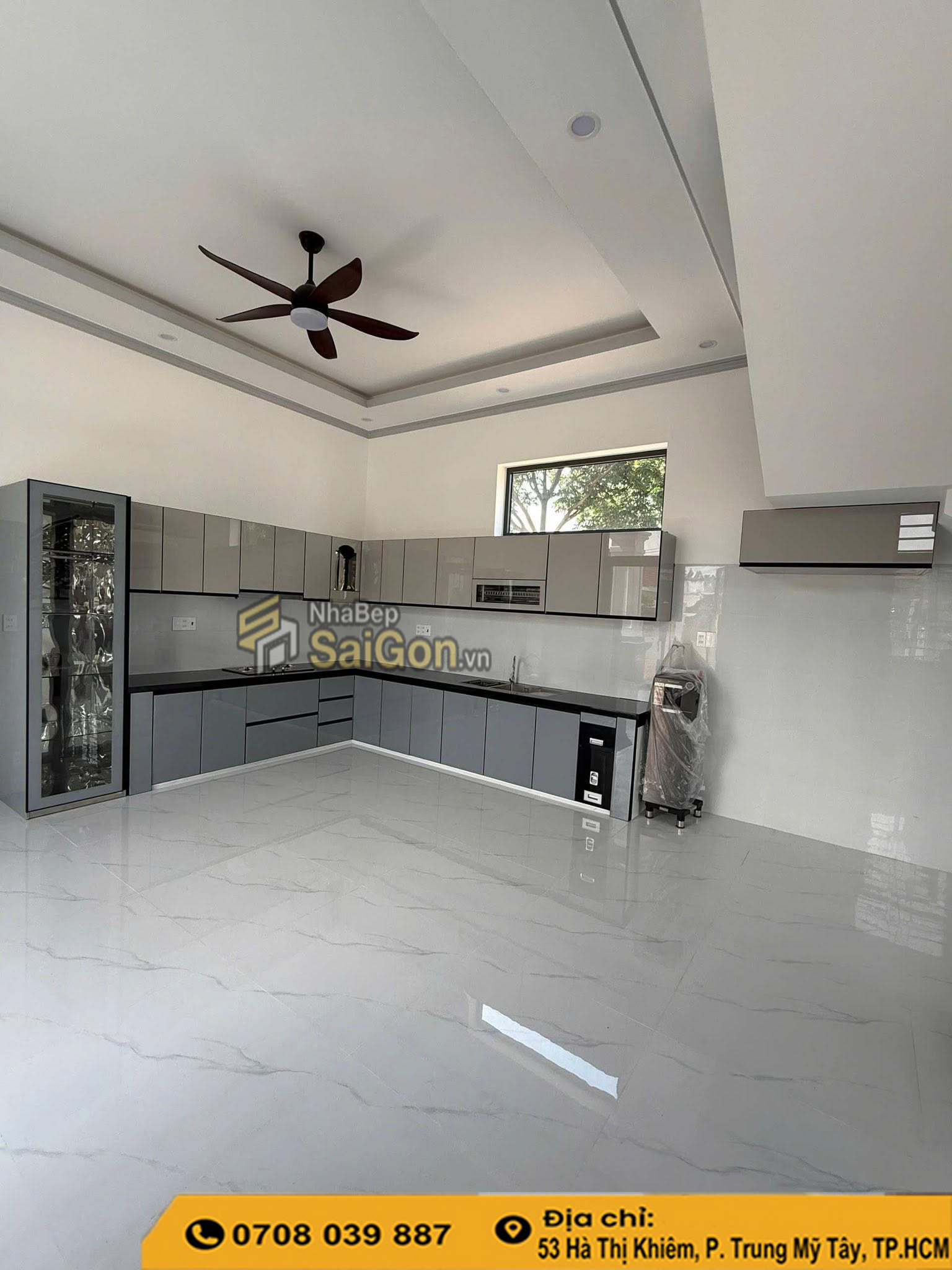 Tủ bếp nhựa laminate