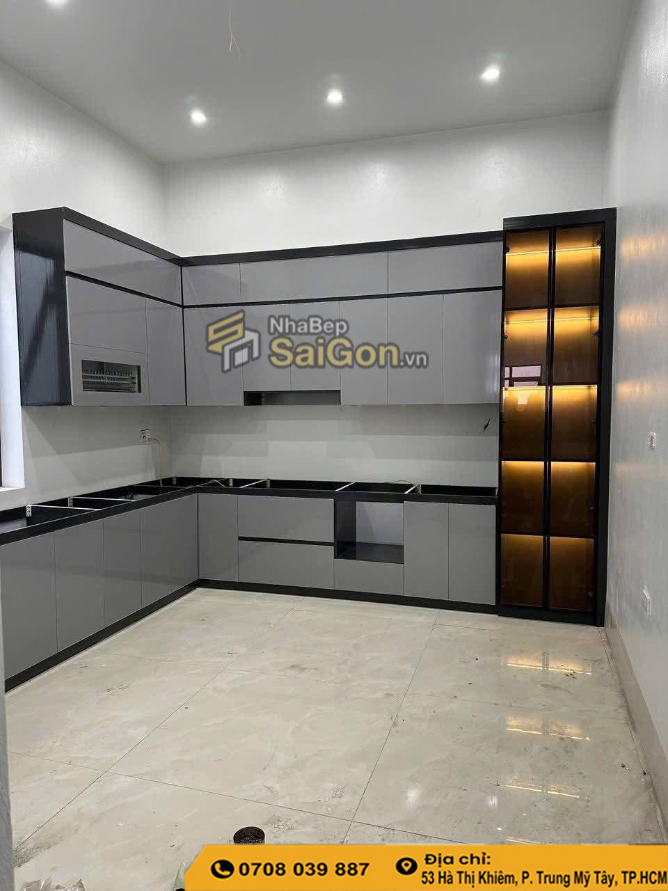 Tủ bếp nhựa laminate