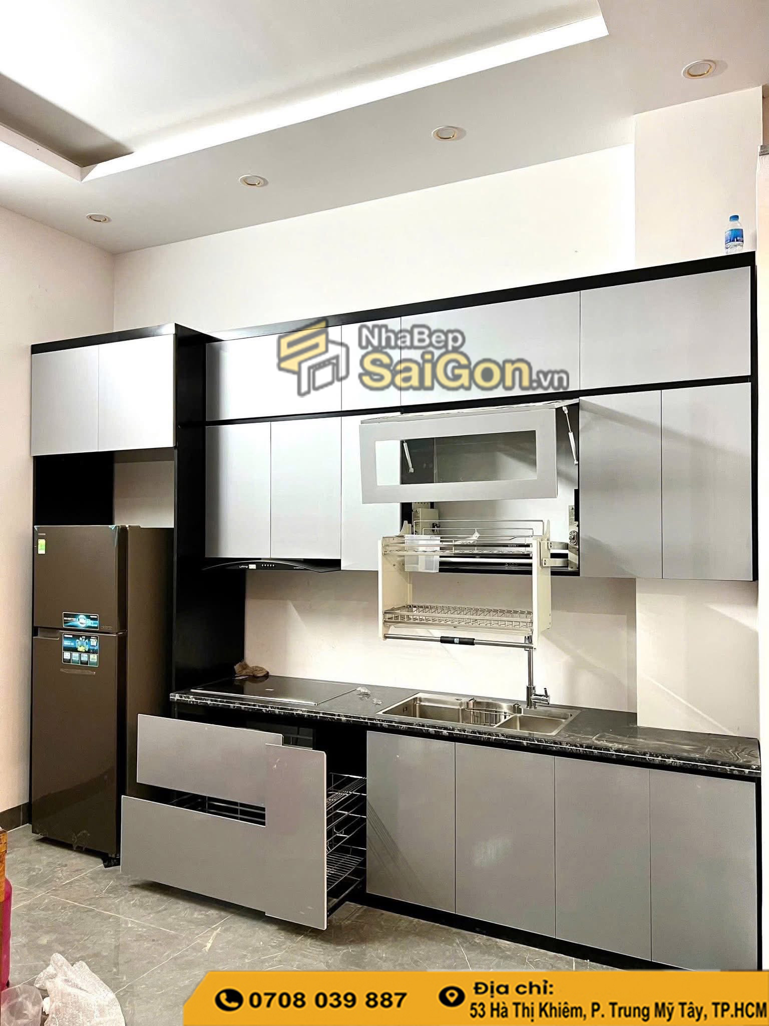 Tủ bếp nhựa acrylic đẹp