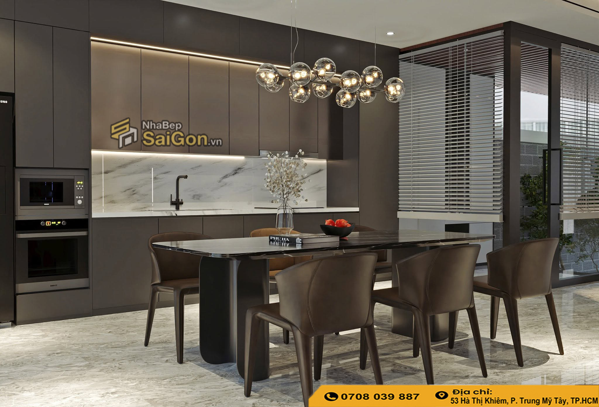 Tủ bếp nhựa acrylic đẹp