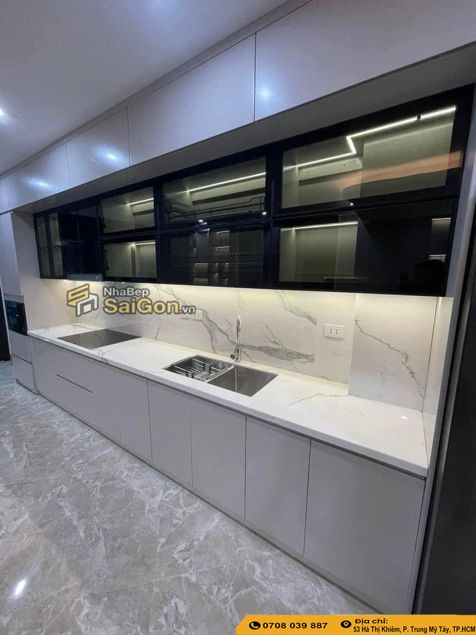 Tủ bếp nhựa acrylic đẹp