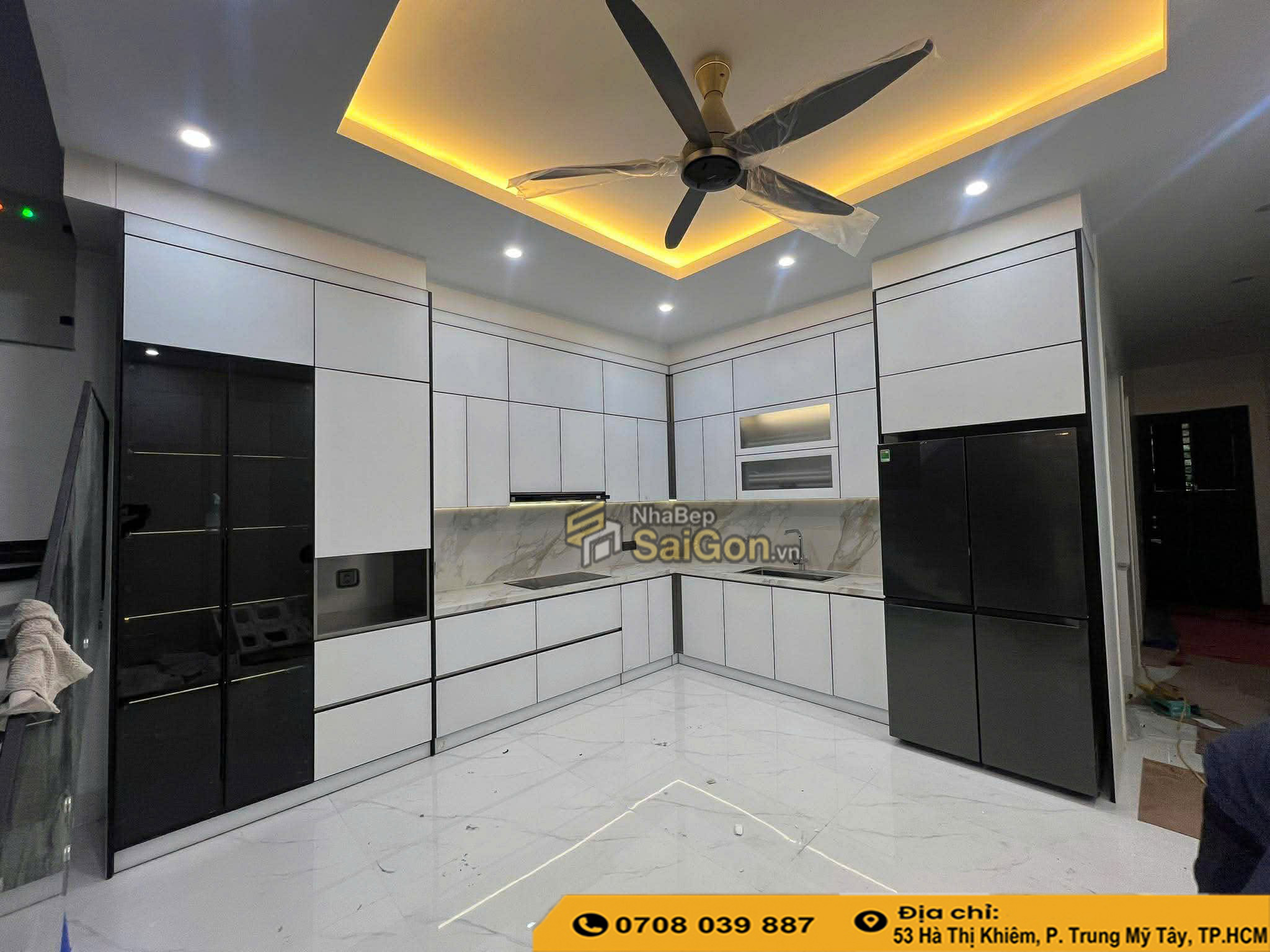 Tủ bếp nhựa laminate