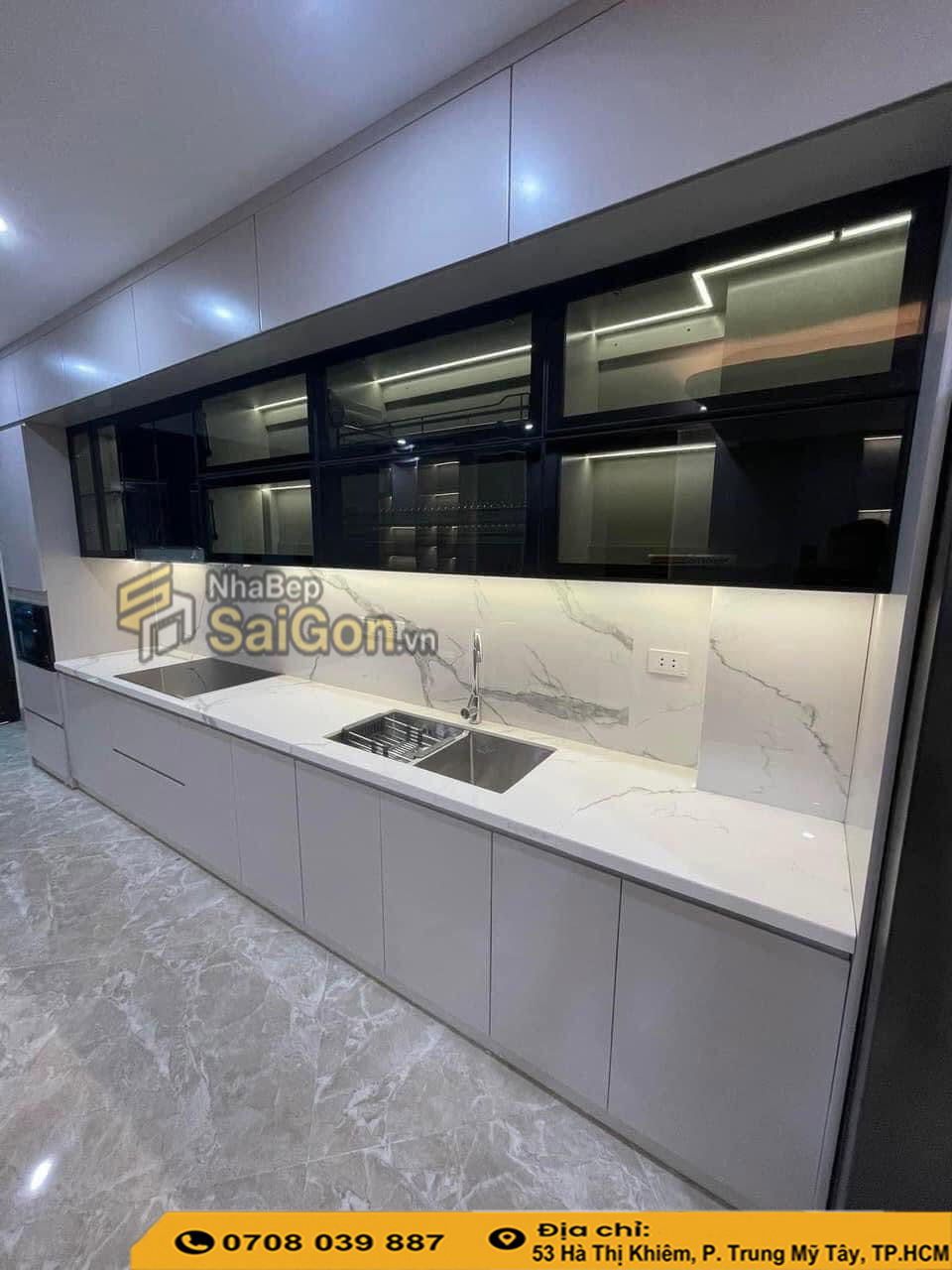 Tủ bếp nhựa laminate