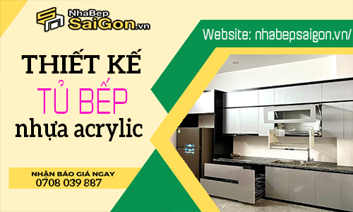 Tủ bếp nhựa acrylic đẹp