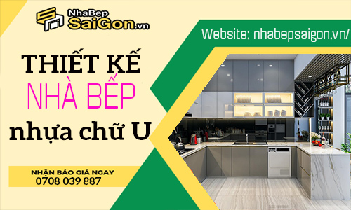 Tủ bếp nhựa chữ U