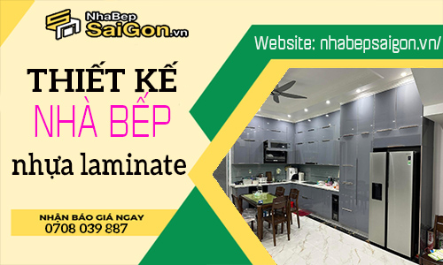 Tủ bếp nhựa laminate