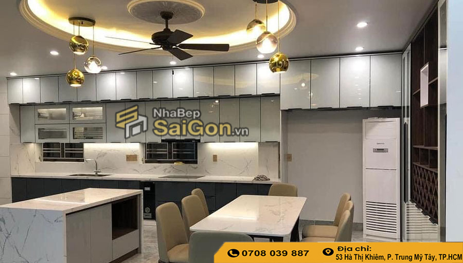 Tủ bếp nhựa laminate đẹp