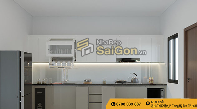 Tủ bếp nhựa chữ I