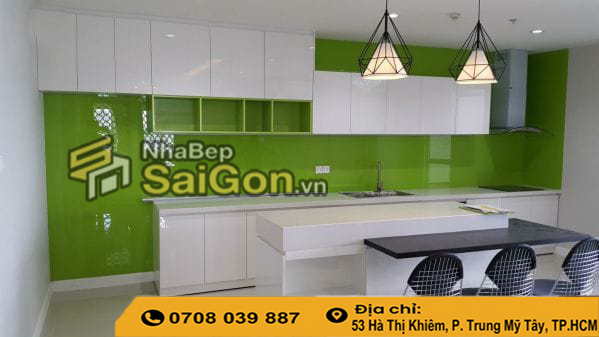 Tủ bếp nhựa laminate đẹp