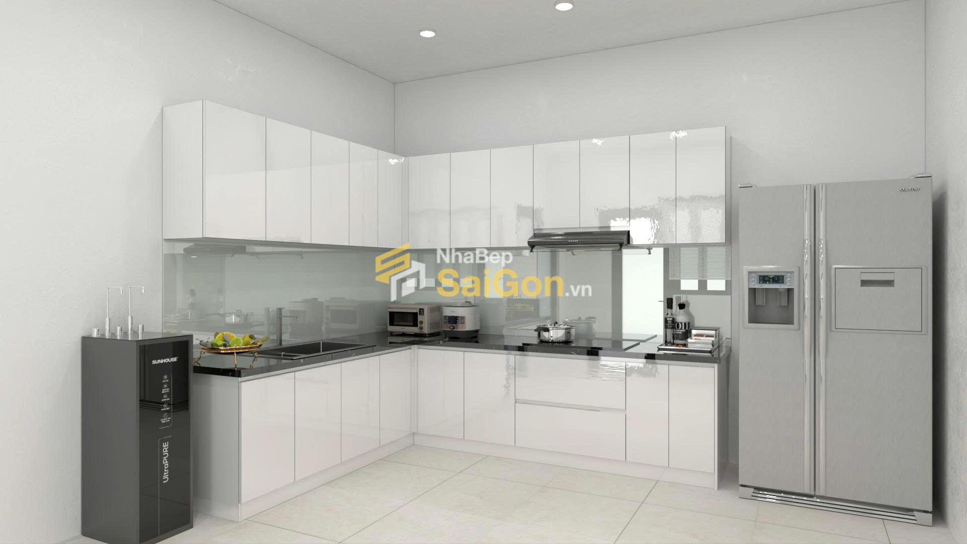 Tủ bếp chữ L giá tốt: Thiết kế thông minh tối ưu không gian bếp
