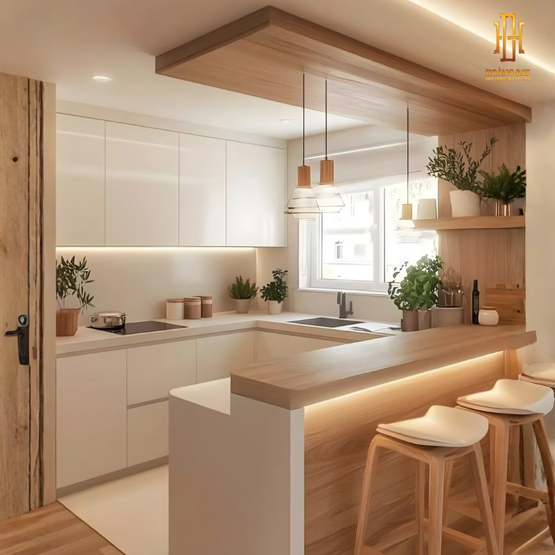 Có Nên Làm Tủ Bếp Kịch Trần Cho Nhà Phố