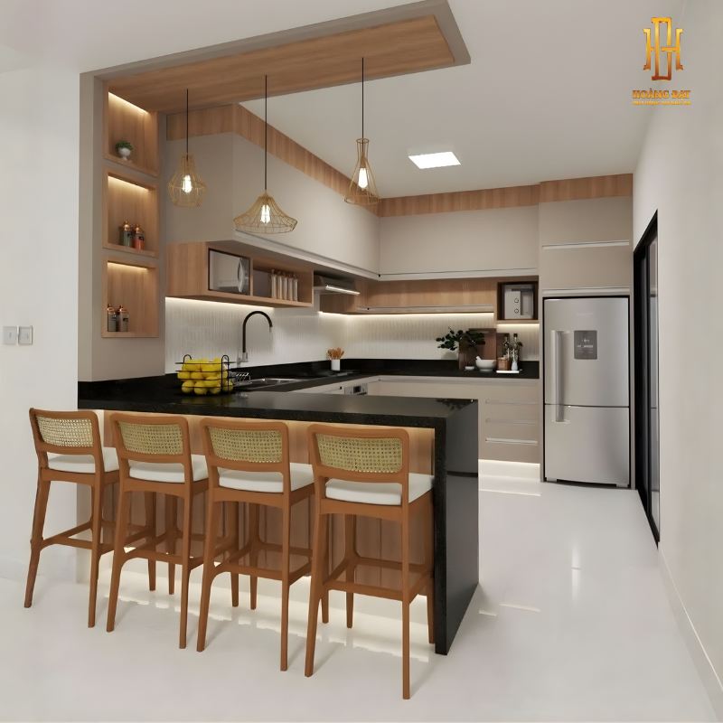 Có Nên Làm Tủ Bếp Kịch Trần Cho Nhà Phố