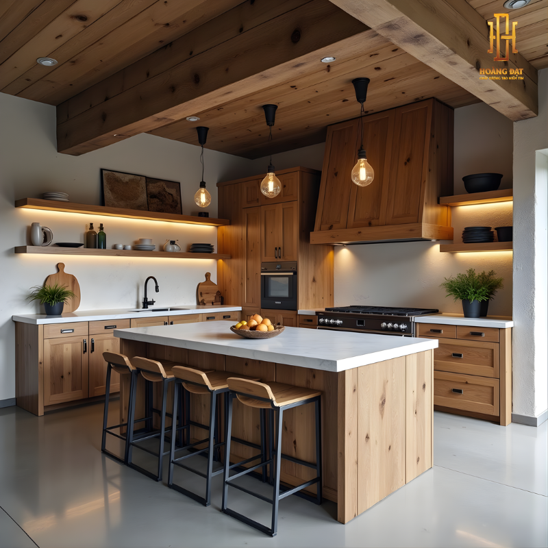 Có Nên Làm Tủ Bếp Kịch Trần Cho Nhà Phố