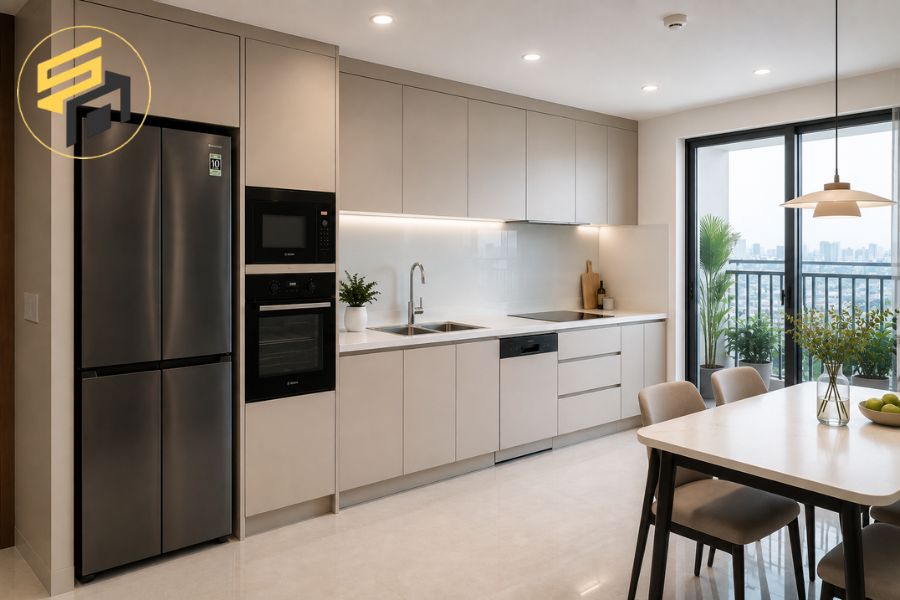 Tích hợp đồng bộ nhiều thiết bị âm tủ