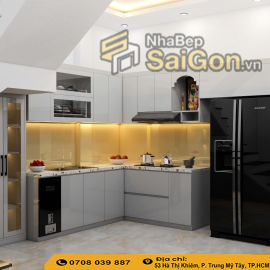 Tủ Bếp Acrylic Cao Cấp